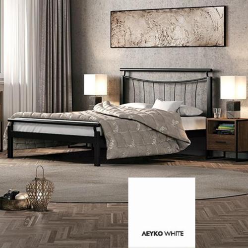 Χάρις Μεταλλικό Κρεβάτι (Για Στρώμα 90×190) Με Επιλογές Χρωμάτων - Λευκό