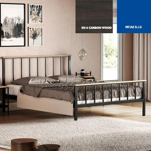 Τόνια Κρεβάτι (Για Στρώμα 150×190) Με Επιλογές Χρωμάτων - Carbon Wood