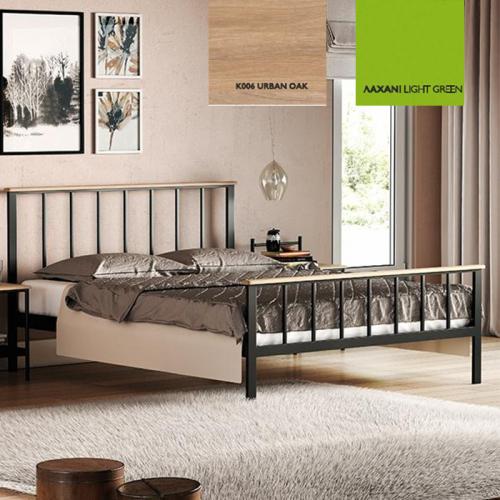 Τόνια Κρεβάτι (Για Στρώμα 90×200) Με Επιλογές Χρωμάτων - Urban Oak