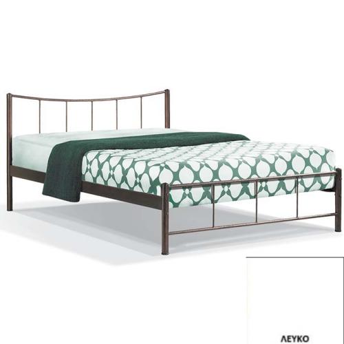 Φοίβος Μεταλλικό Κρεβάτι 8214 (Για Στρώμα 120×200) Με Επιλογές Χρωμάτων - Λευκό