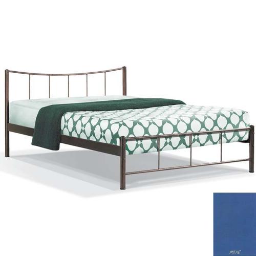 Φοίβος Μεταλλικό Κρεβάτι 8214 (Για Στρώμα 130×190) Με Επιλογές Χρωμάτων - Μπλέ