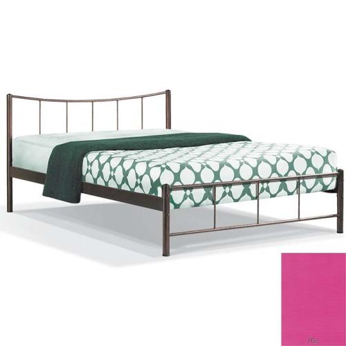 Φοίβος Μεταλλικό Κρεβάτι 8214 (Για Στρώμα 130×200) Με Επιλογές Χρωμάτων - Ρόζ