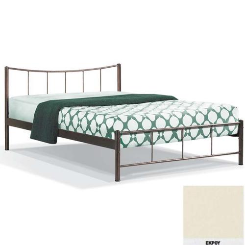 Φοίβος Μεταλλικό Κρεβάτι 8214 (Για Στρώμα 150×200) Με Επιλογές Χρωμάτων - Εκρού