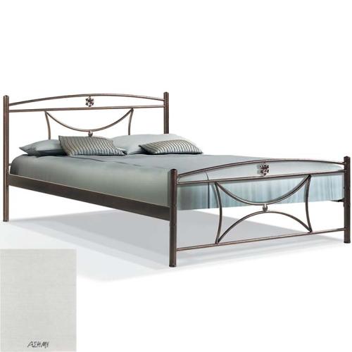 Μαργαρίτα Μεταλλικό Κρεβάτι 8218 (Για Στρώμα 110×200) Με Επιλογές Χρωμάτων - Ασημί