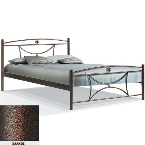 Μαργαρίτα Μεταλλικό Κρεβάτι 8218 (Για Στρώμα 120×200) Με Επιλογές Χρωμάτων - Χαλκός