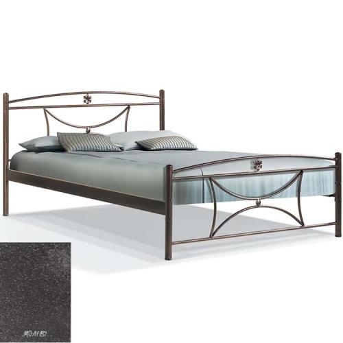Μαργαρίτα Μεταλλικό Κρεβάτι 8218 (Για Στρώμα 90×190) Με Επιλογές Χρωμάτων - Μολυβί