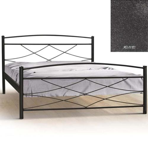 Μεταλλικό Κρεβάτι 8208 (Για Στρώμα 160×200) Με Επιλογές Χρωμάτων - Μολυβί