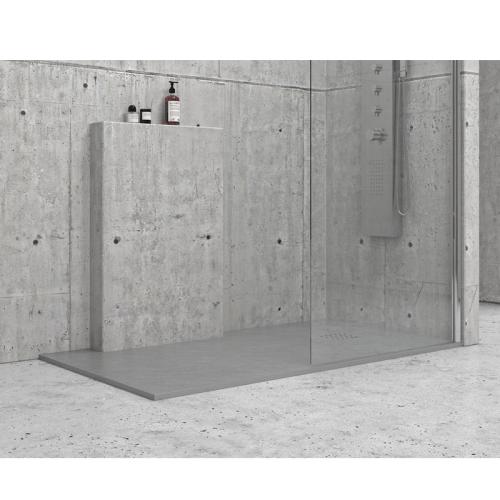 Ντουζιέρα ορθογώνια υψηλής αντοχής PIETRA Cemento KARAG 72x90x2,5cm