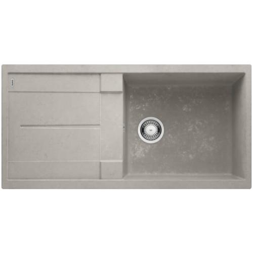 Metra XL 6 S Silgranit® PuraDur® Blanco Γρανιτένιος Νεροχύτης (100 x 50 cm) Concrete Style