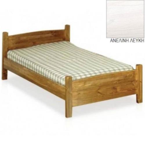 8114 Σουηδικό Κρεβάτι Ξύλινο (Για Στρώμα 160×200) Με Επιλογές Χρωμάτων Ανελίνη Λευκή
