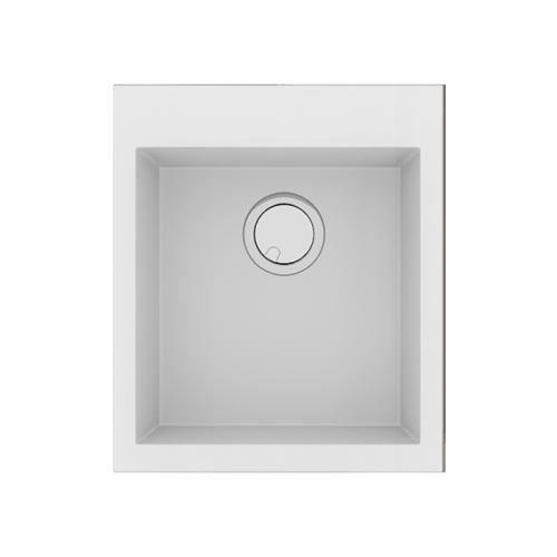 Sanitec 813 Ultra Granite Νεροχύτης (45 x 50 cm) 30 Bianco