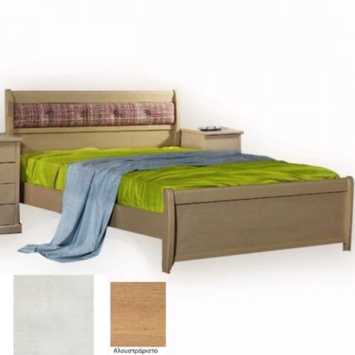 Νο 76Β Κρεβάτι Οξυά (Για Στρώμα 140×200) Με Επιλογές Χρωμάτων 501,Αλουστράριστο