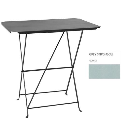 Τραπέζι Καφενείου Πτυσσόμενο 50x70x72 Με Επιλογές Χρωμάτων Grey Stromboli 40962