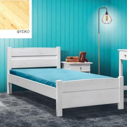 8116 Κρεβάτι Σουηδικό (Για Στρώμα 130×190) Με Επιλογές Χρωμάτων Φυσικό