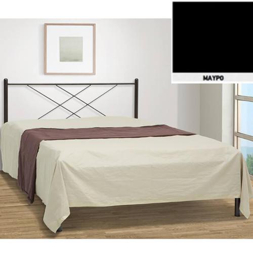 Καρέ Μεταλλικό Κρεβάτι (Για Στρώμα 120×190) Με Επιλογές Χρωμάτων Μαύρο