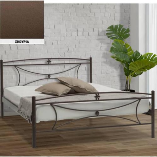 Μαργαρίτα Μεταλλικό Κρεβάτι (Για Στρώμα 120×200) Με Επιλογές Χρωμάτων Σκουριά