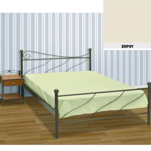 Πάρος Μεταλλικό Κρεβάτι (Για Στρώμα 120×200) Με Επιλογές Χρωμάτων Εκρού