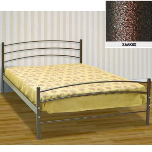 Τόξο Μεταλλικό Κρεβάτι (Για Στρώμα 130×190) Με Επιλογές Χρωμάτων Χαλκός