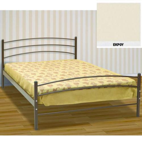 Τόξο Μεταλλικό Κρεβάτι (Για Στρώμα 130×200) Με Επιλογές Χρωμάτων Εκρού