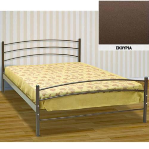 Τόξο Μεταλλικό Κρεβάτι (Για Στρώμα 130×200) Με Επιλογές Χρωμάτων Σκουριά