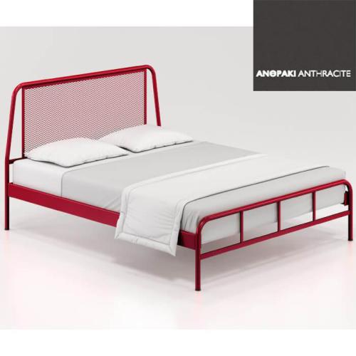 In Style Μεταλλικό Κρεβάτι (Για Στρώμα 150×190) Με Επιλογές Χρωμάτων Ανθρακί