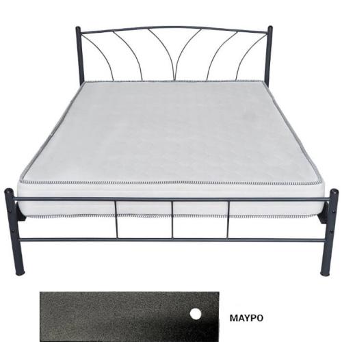 Napoli Μεταλλικό Κρεβάτι (Για Στρώμα 140×190) Με Επιλογές Χρωμάτων Μαύρο