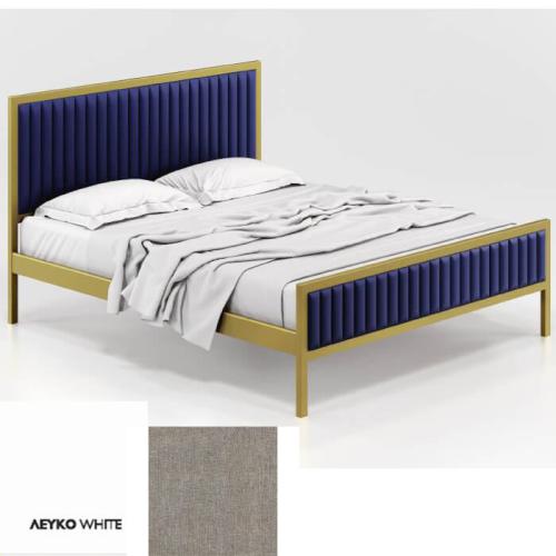 Queen Κρεβάτι (Για Στρώμα 150×190) Με Επιλογές Χρωμάτων 507,Λευκό