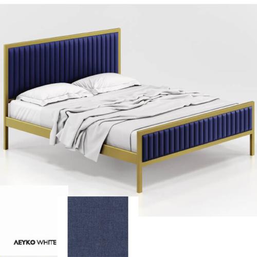 Queen Κρεβάτι (Για Στρώμα 150×190) Με Επιλογές Χρωμάτων 512,Λευκό