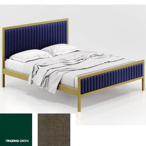 Queen Κρεβάτι (Για Στρώμα 150×190) Με Επιλογές Χρωμάτων 514,Πράσινο