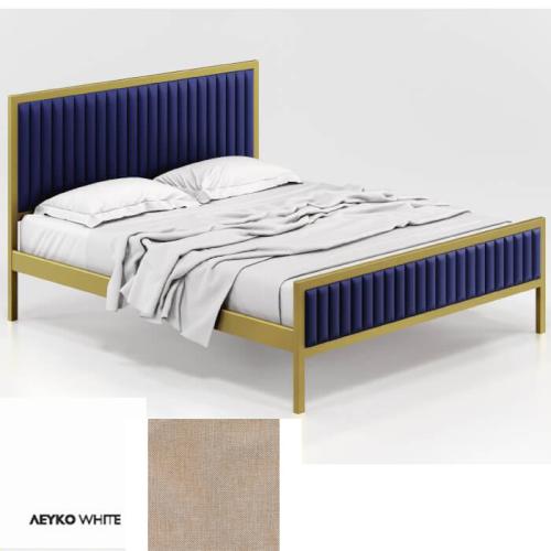 Queen Κρεβάτι (Για Στρώμα 150×190) Με Επιλογές Χρωμάτων 520,Λευκό
