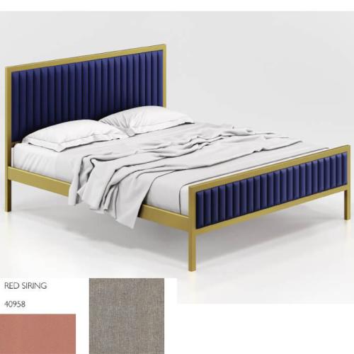 Queen Κρεβάτι (Για Στρώμα 150×200) Με Επιλογές Χρωμάτων 507,Red Siring 40958