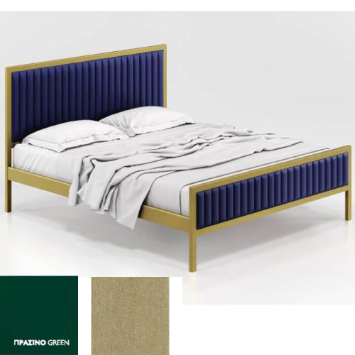 Queen Κρεβάτι (Για Στρώμα 160×200) Με Επιλογές Χρωμάτων 502,Πράσινο