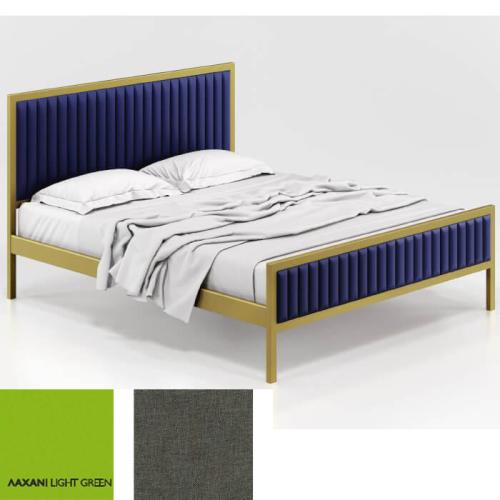 Queen Κρεβάτι (Για Στρώμα 160×200) Με Επιλογές Χρωμάτων 506,Λαχανί