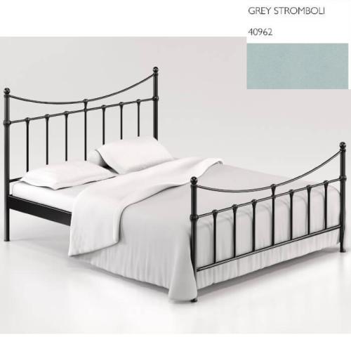 Timeless Μεταλλικό Κρεβάτι (Για Στρώμα 150×200) Με Επιλογές Χρωμάτων Grey Stromboli 40962