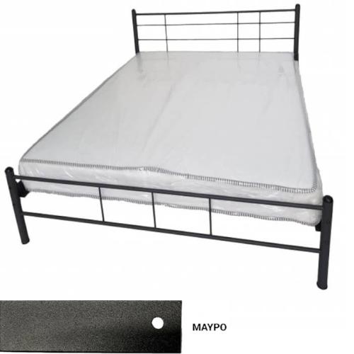 New York Μεταλλικό Κρεβάτι (Για Στρώμα 120×190) Με Επιλογές Χρωμάτων Μαύρο