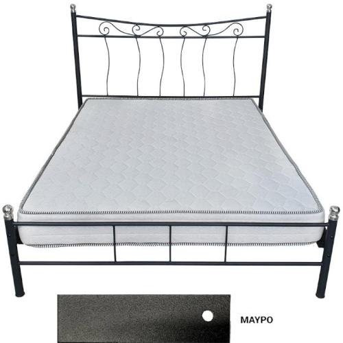 Rome Μεταλλικό Κρεβάτι (Για Στρώμα 160×190) Με Επιλογές Χρωμάτων Μαύρο