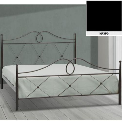 Αθηνά Μεταλλικό Κρεβάτι (Για Στρώμα 110×200) Με Επιλογές Χρωμάτων Μαύρο