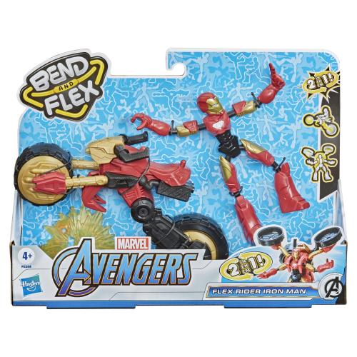 Marvel Avengers Bend And Flex, Flex Rider Iron Man Και Μοτοσικλέτα 2 Σε 1 F0244 F0244