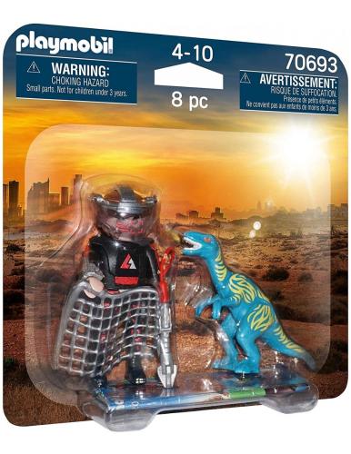 Playmobil Dino Rise Duo Pack Βελοσιράπτορας και κυνηγός δεινοσαύρων 70693