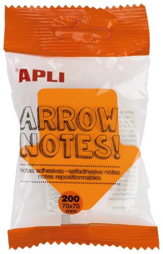 APLI apli Νotes Bright Shape arrow 70x70 200φ blister AP-16276