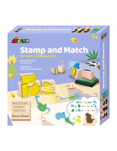 Avenir Stamp And Match-Create Dinosaurs 60738