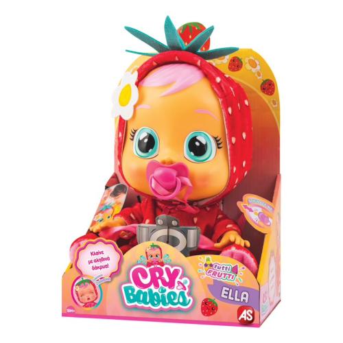 Cry Babies Κλαψουλίνια Tutti Frutti Ella - Διαδραστική Κούκλα Φράουλα 4104-93812