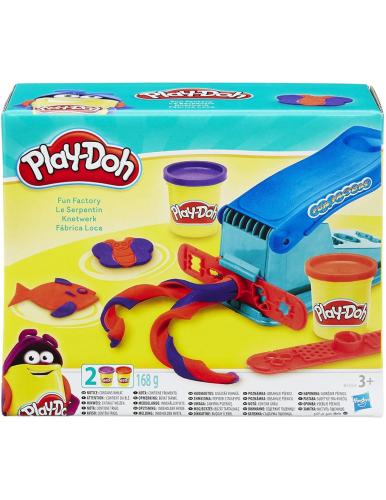 Play-Doh Basic Fun Factory Πλαστελίνη Πρέσσα Με 2 Βαζάκια B5554
