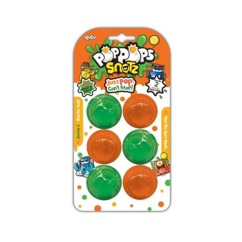 Poppops Snotz 6 Τεμάχια - Πράσινο 50041