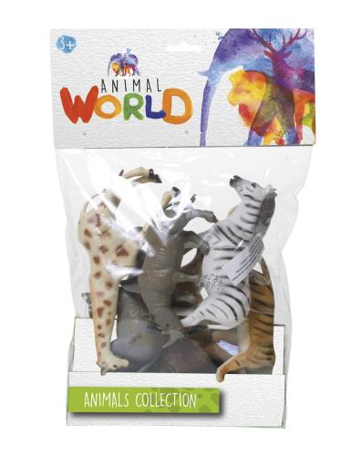 Animal World Συσκευασία με 6 Ζωάκια της Ζούγκλας (2 Σχέδια) RDF85359