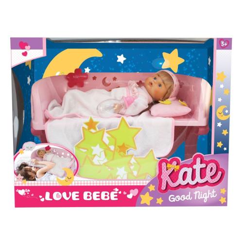 Love Bebe' Κούκλα Μωρό Kate Goodnight