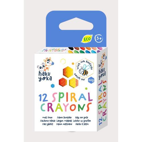 Haku Yoka Spiral Crayons - 12 Colours CP223078