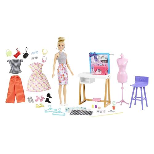 Barbie Ατελιέ Μόδας με Κούκλα και 25 Αξεσουάρ MATHDY90