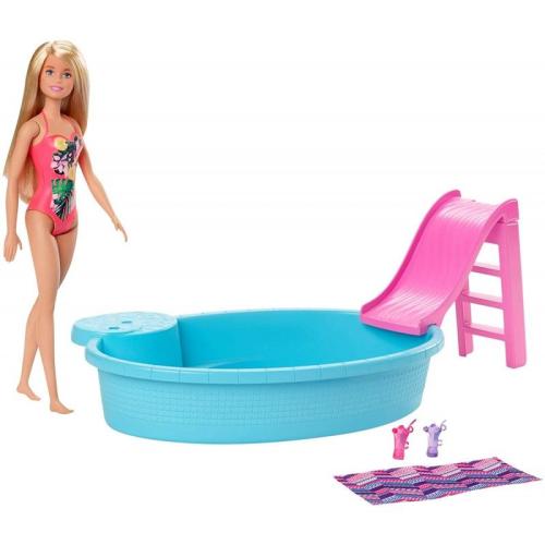Barbie Pool Εξωτική Πισίνα Με Κούκλα GHL91