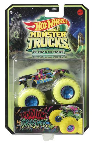 Hot Wheels Οχήματα Monster Trucks Glow-in-the Dark Διάφορα Σχέδια HCB50